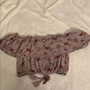 Off the shoulder floral top